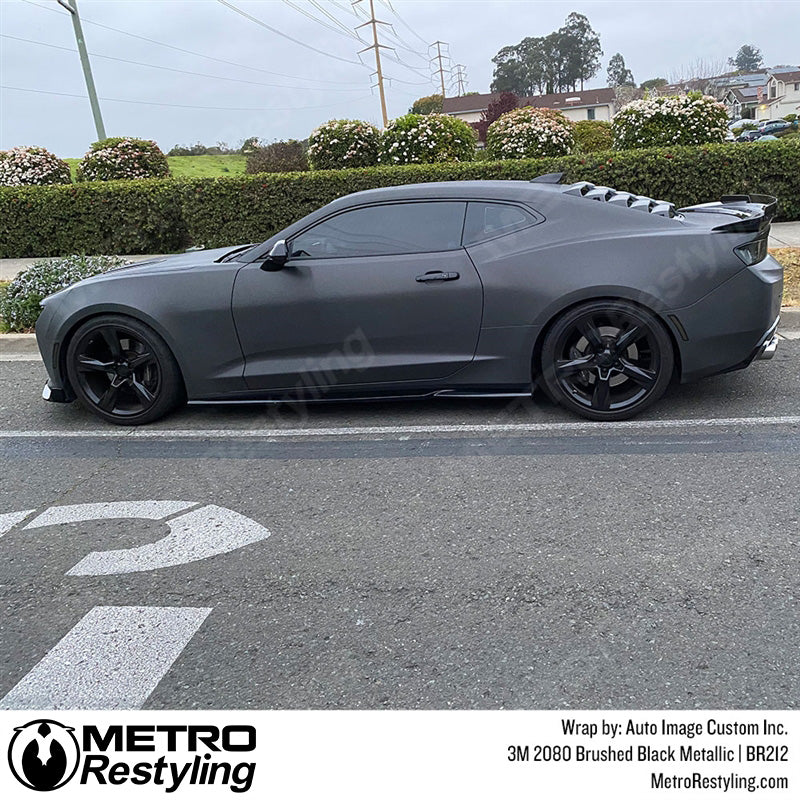 Brushed Black car wrap