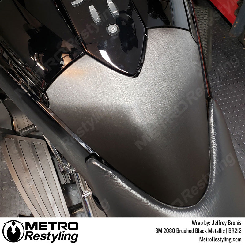 Brushed Black Metallic Vinyl wrap