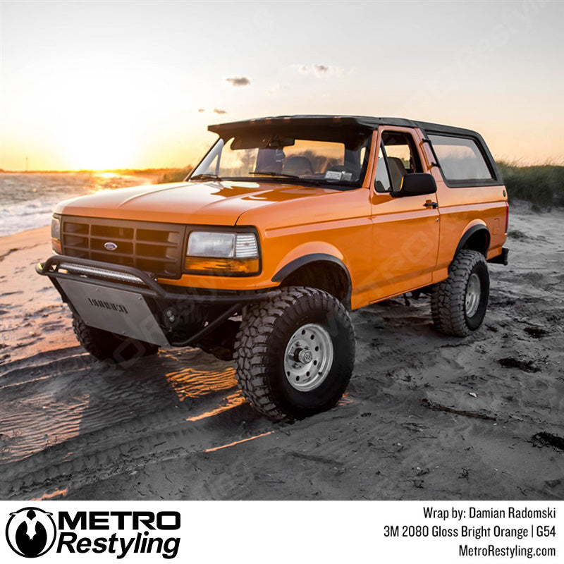 3M 2080 Gloss Bright Orange Vinyl Wrap