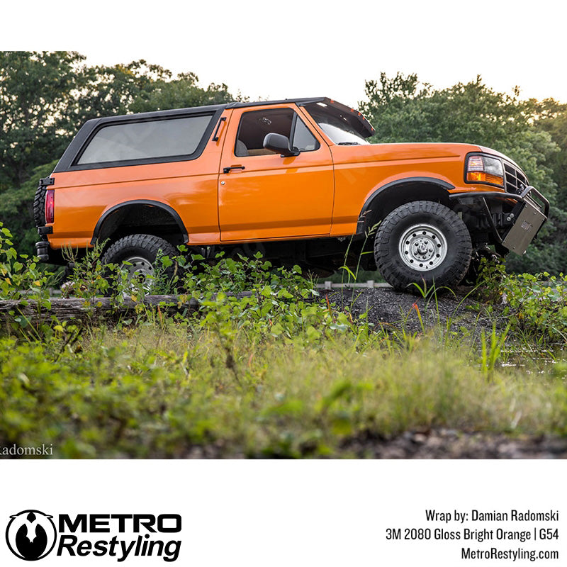3M 2080 Gloss Bright Orange Vinyl Wrap