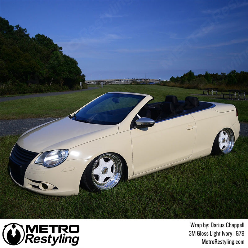 3M 2080 Gloss Light Ivory Vinyl Wrap