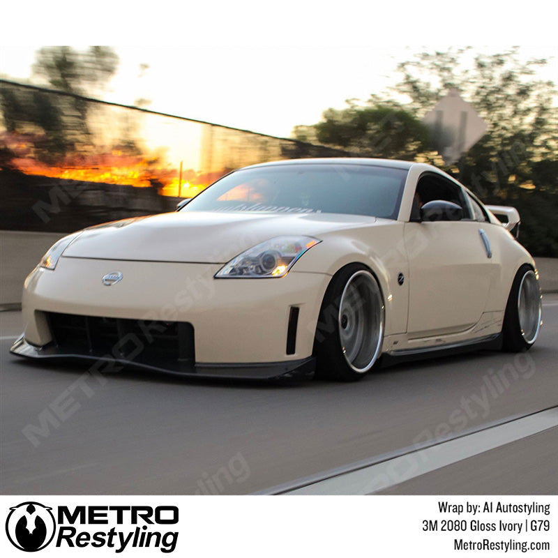 3M 2080 Gloss Light Ivory Vinyl Wrap