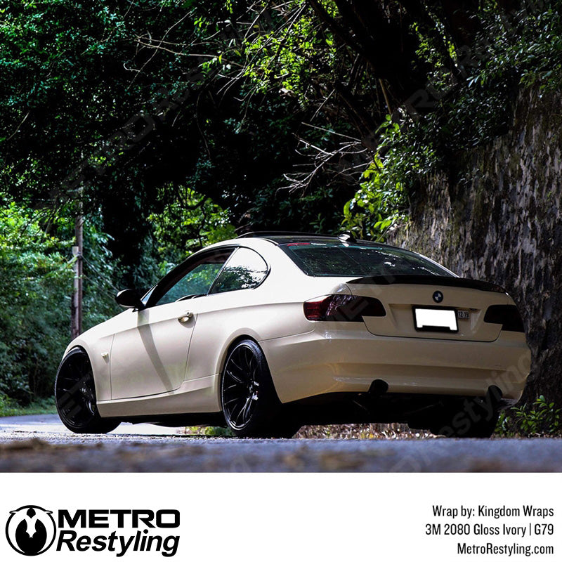 3M 2080 Gloss Light Ivory Vinyl Wrap