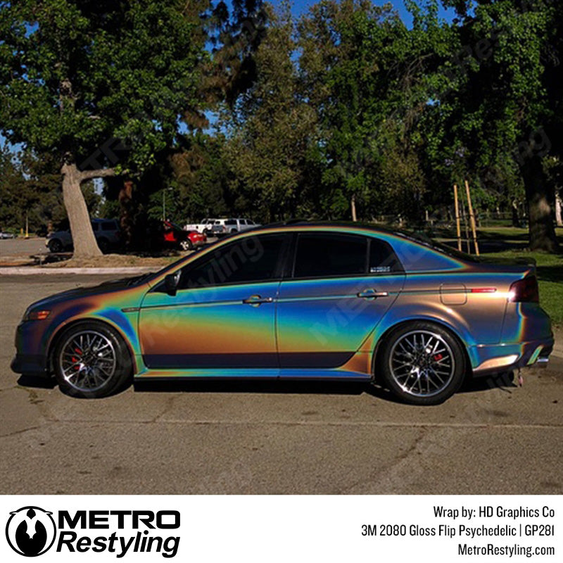 3M 2080 Gloss Flip Psychedelic Vinyl Wrap