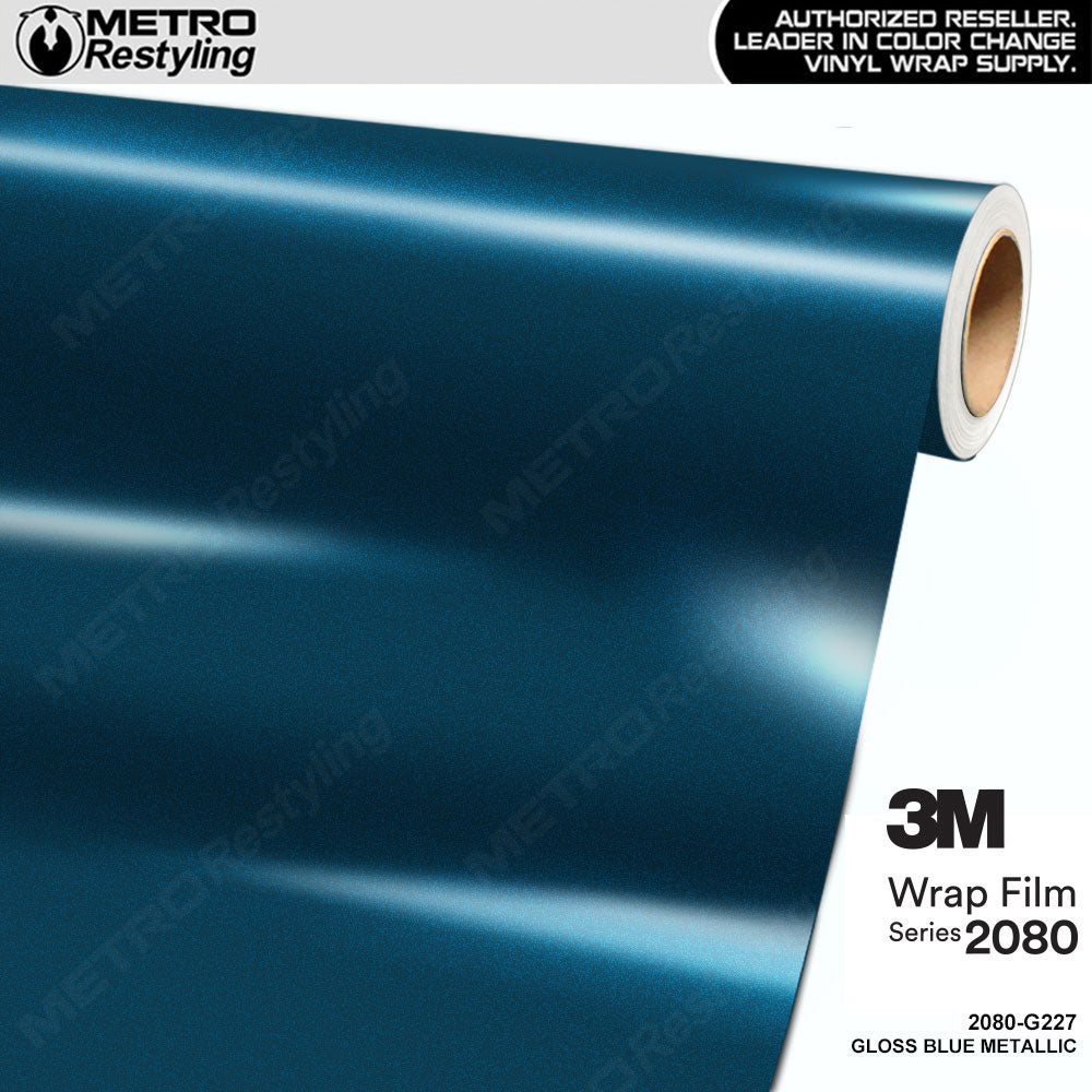 3M 1080 G227 Gloss Blue Metallic Car Wrap Autofolie