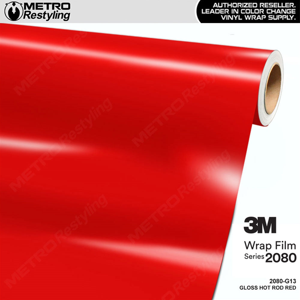 3M 2080 Gloss Hot Rod Red Vinyl Wrap