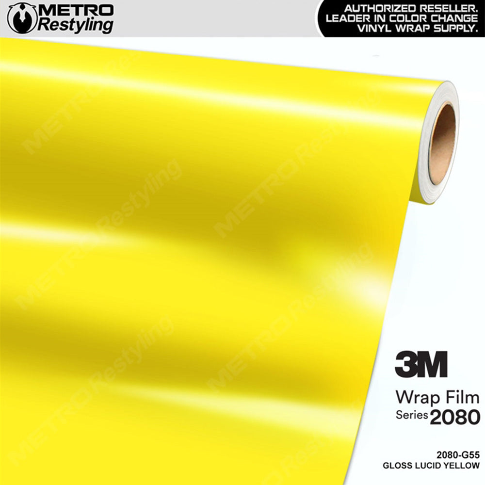 3M 2080 Gloss Lucid Yellow Vinyl Wrap