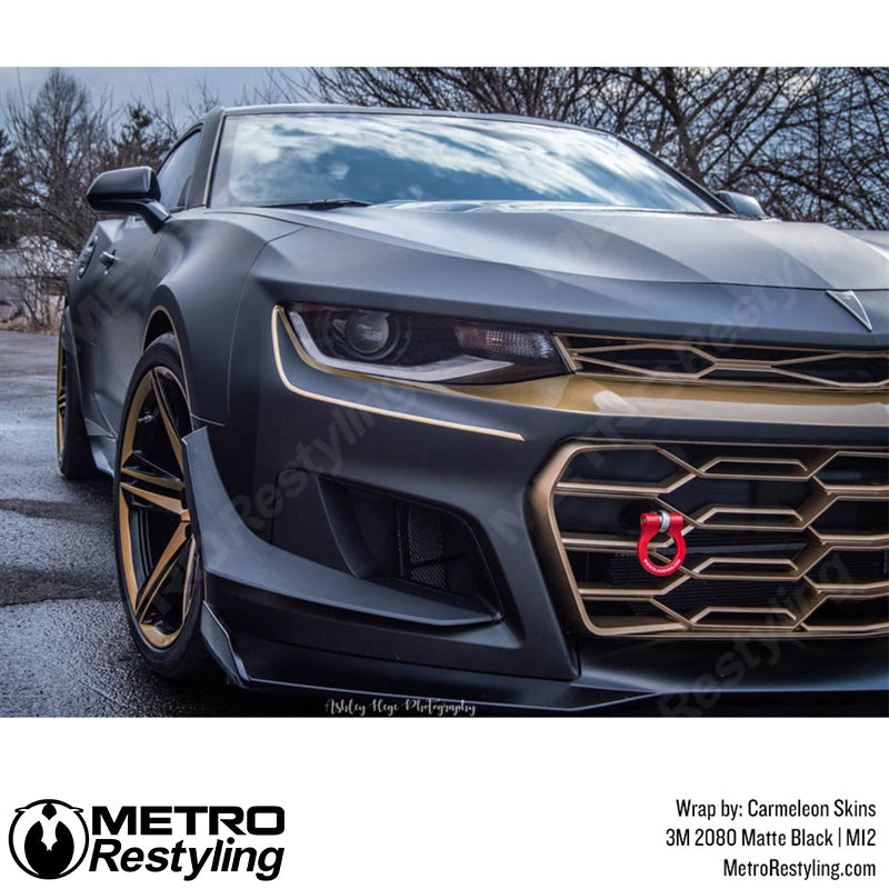 3M 2080 Matte Black Chevy Wrap