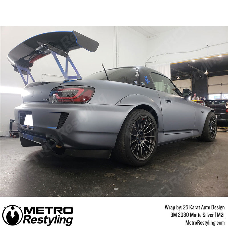 3M 2080 Matte Charcoal Metallic Vinyl Wrap