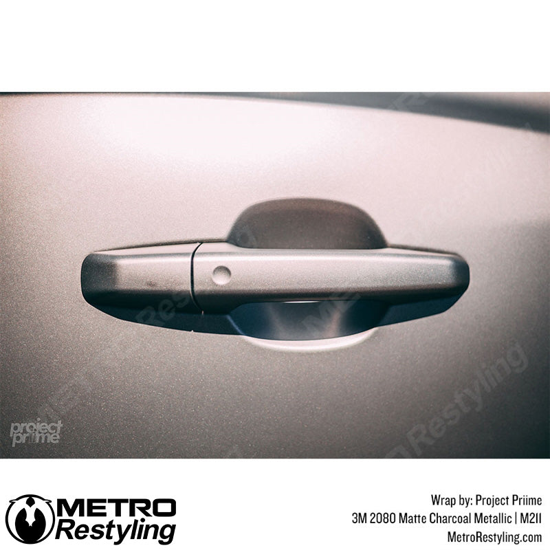 3M 2080 Matte Charcoal Metallic Vinyl Wrap