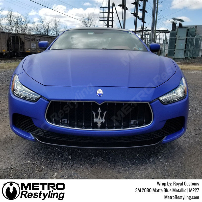 3M 2080 Matte Blue Metallic Vinyl Wrap