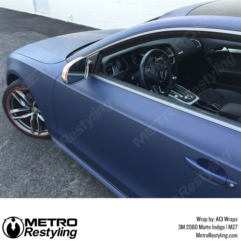 Matte Indigo Car Wrap