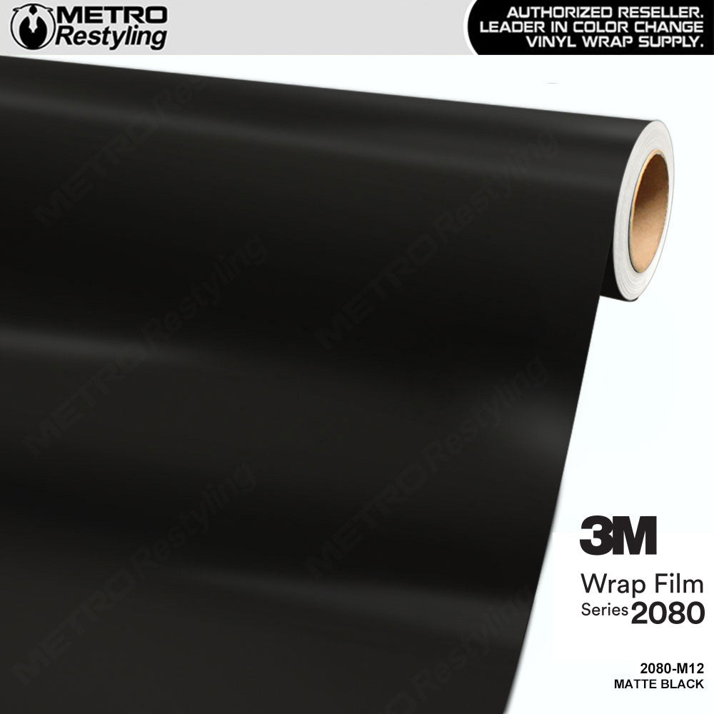 3M 2080 Matte Black Vinyl Wrap