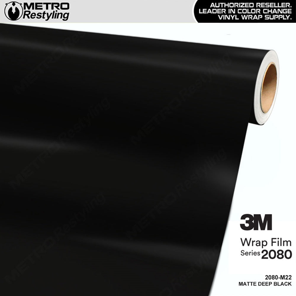3M 2080 Matte Deep Black Vinyl Wrap