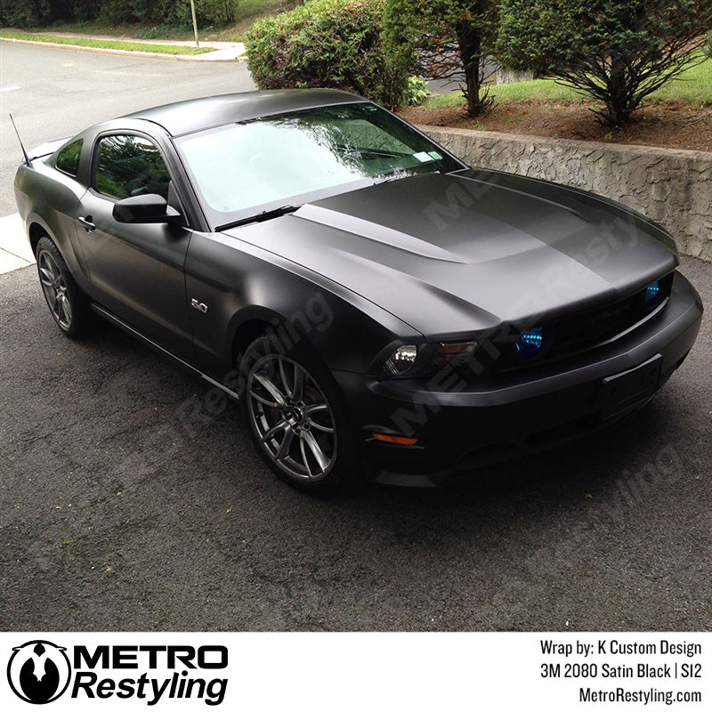 Satin Black Vinyl Wrapped
