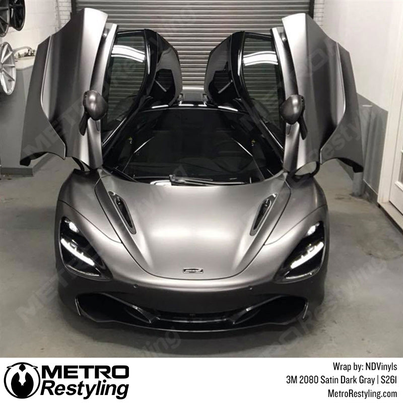 Satin Dark Gray Vinyl Wrap