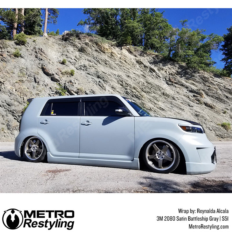 Satin Battleship Gray Vinyl Wrap