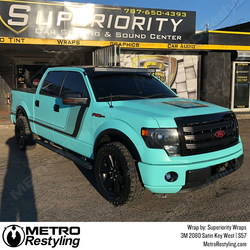 Satin Key West Truck Wrap