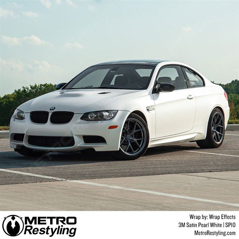 Satin Pearl White Vinyl Wrap