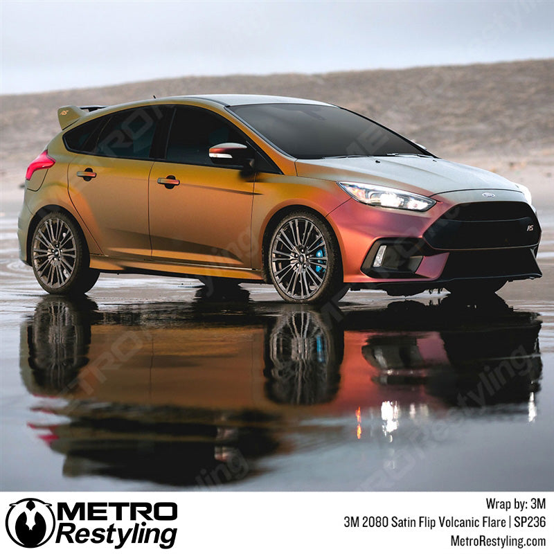 Satin Flip Volcanic Flare Vinyl Wrap