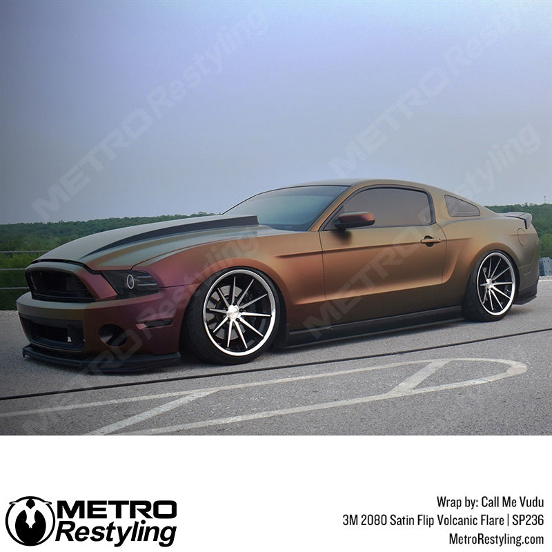 Satin Flip Volcanic Flare Dodge Wrap