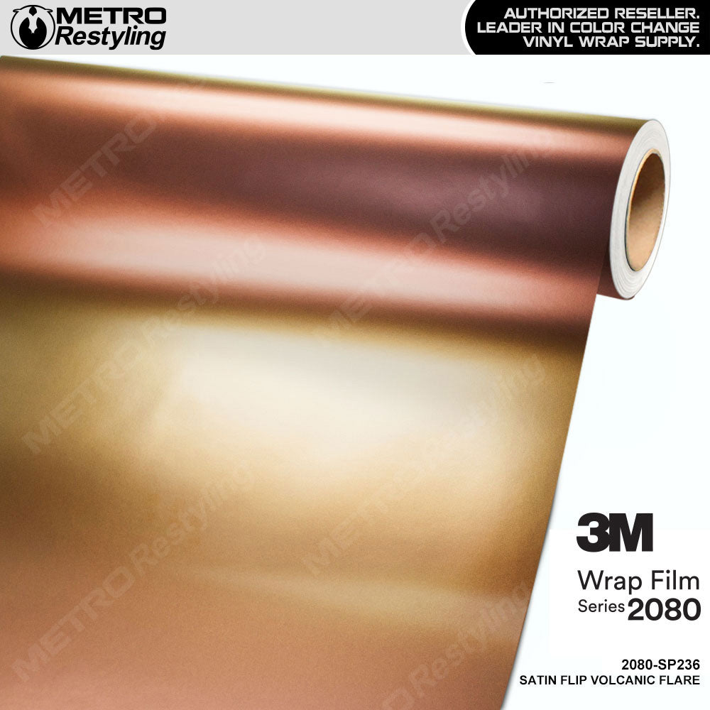 3M 2080 Satin Flip Volcanic Flare Vinyl Wrap