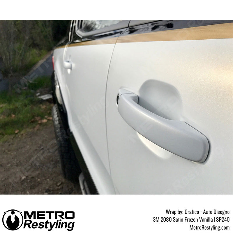 Satin Frozen Vanilla Vinyl Wrap