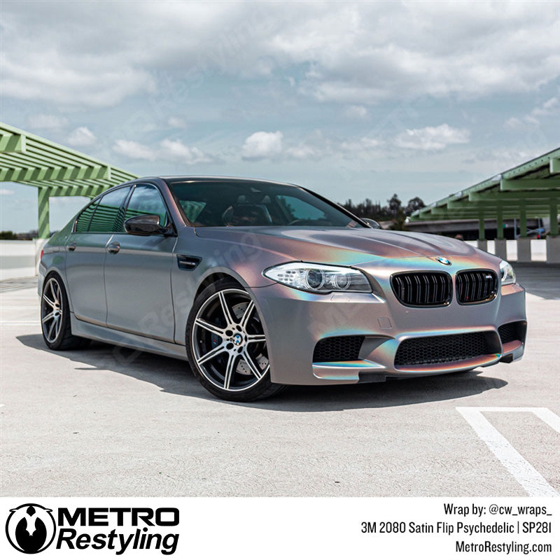 Satin Flip Psychedelic Vinyl Wrap