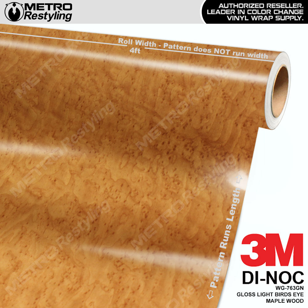 Light Birds eye maple wood vinyl