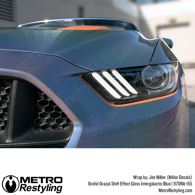 Shiny Blue Gloss Car Wrap
