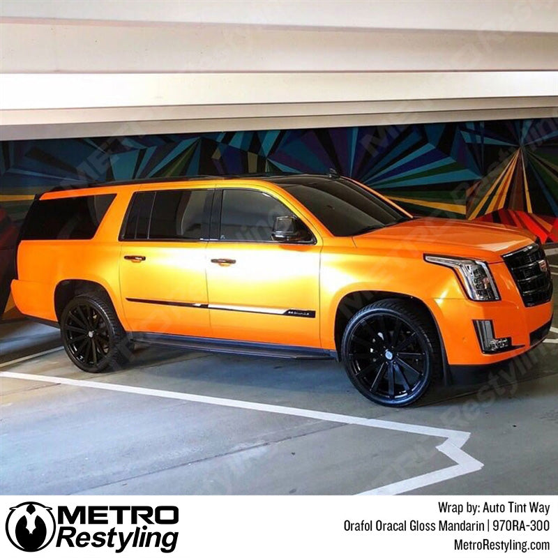 Gloss Orange Car Wrap