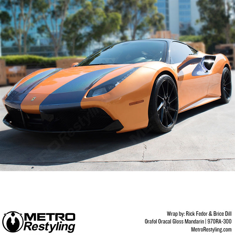 Glossy Orange Vinyl Wrap