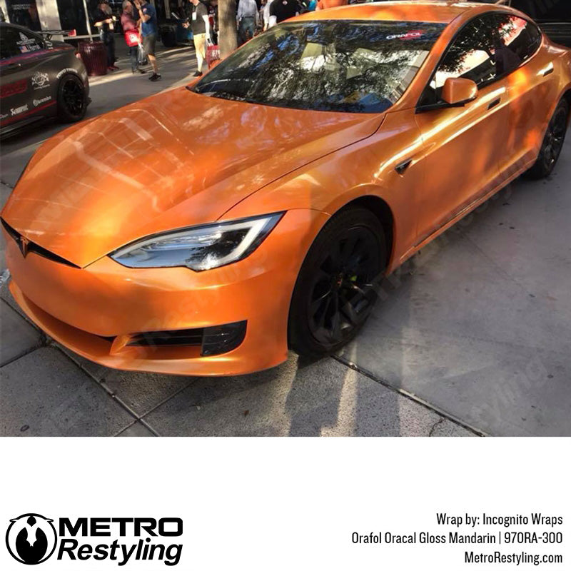 Tesla Gloss Orange Vinyl
