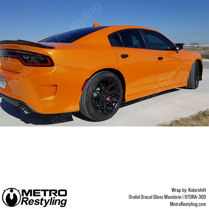 Dodge Orange Mandarin Vinyl Wrap