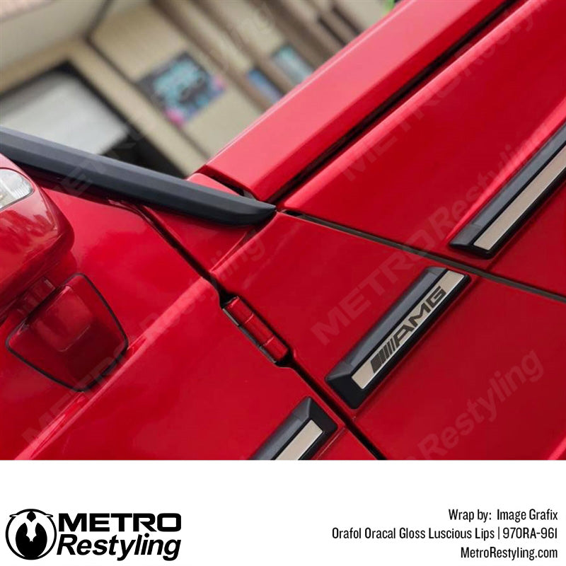 Mercedes Red Gloss Wrap