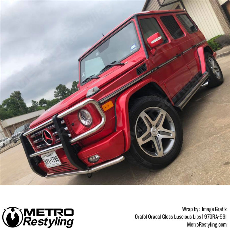 Glossy Mercedes Vinyl Car Wrap