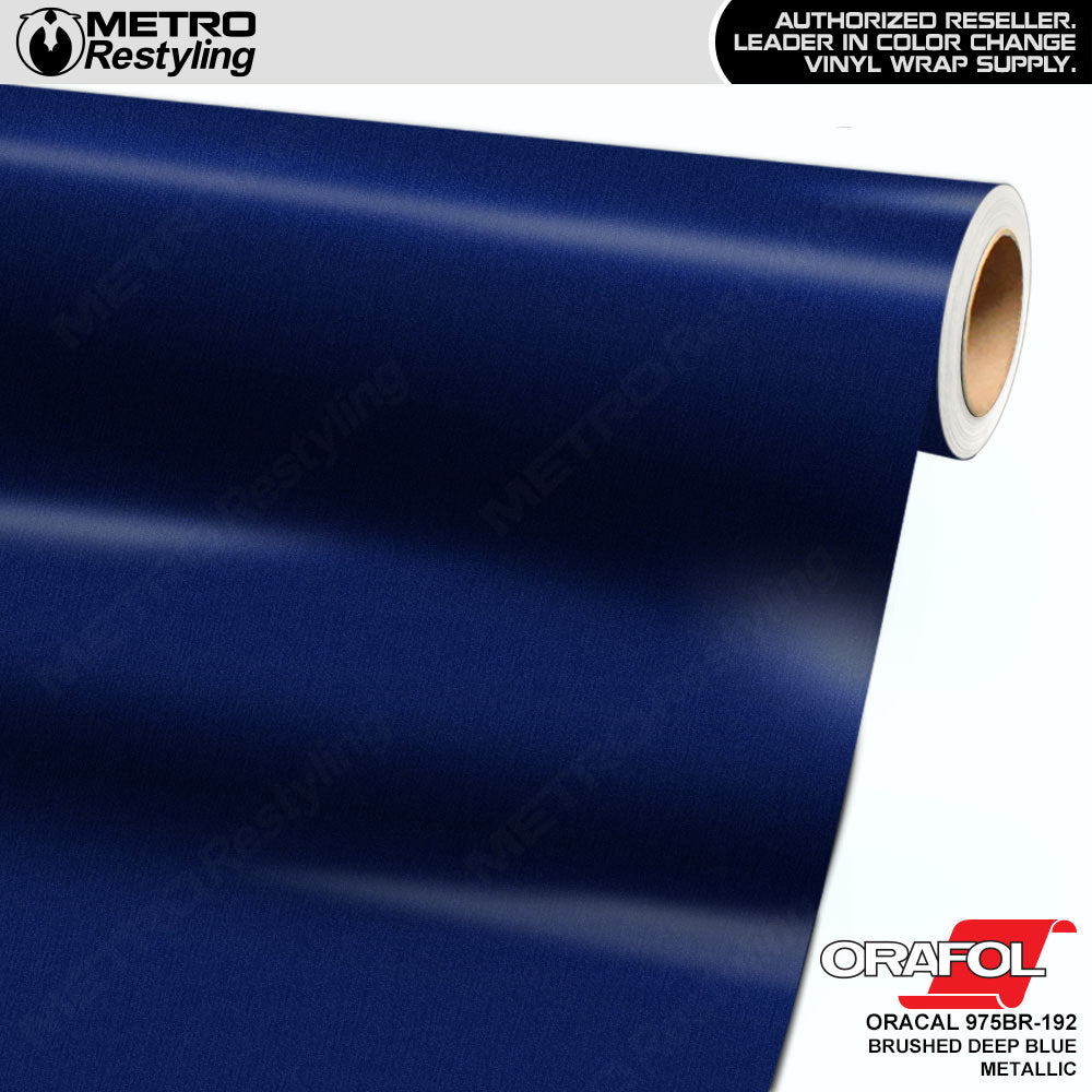 Orafol Brushed Deep Blue Metallic Vinyl Wrap | Metro Restyling