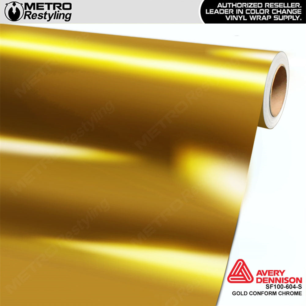 Avery Dennison SF100 Gloss Gold Conform Chrome Vinyl Wrap