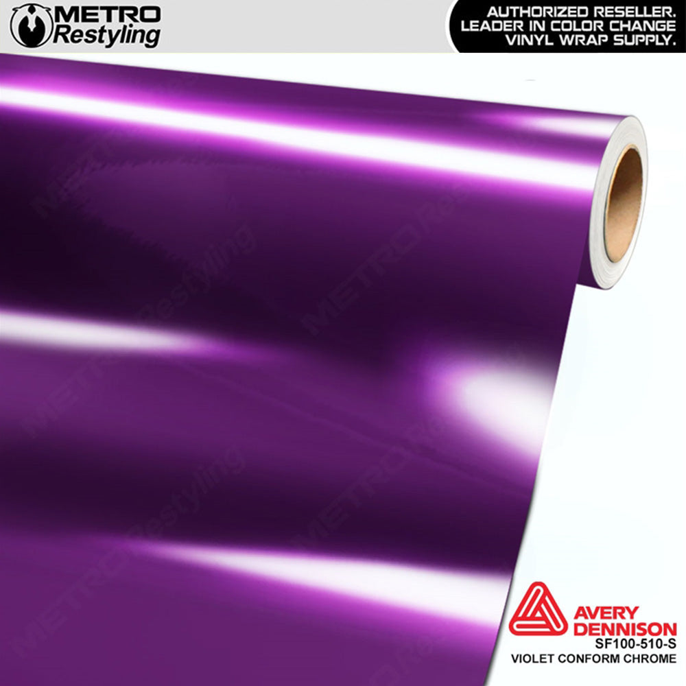 Avery Dennison SF100 Gloss Violet Conform Chrome Vinyl Wrap