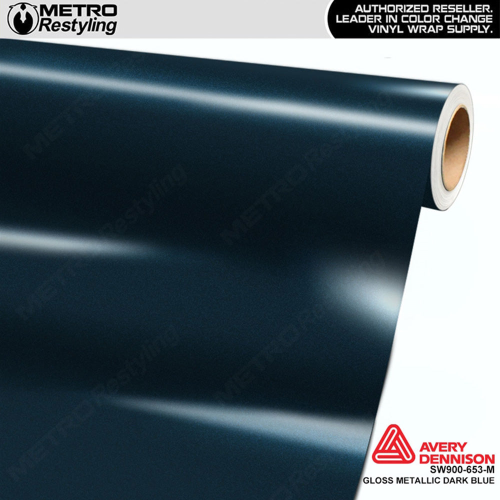 Avery Dennison SW900 Gloss Dark Blue Metallic Vinyl Wrap