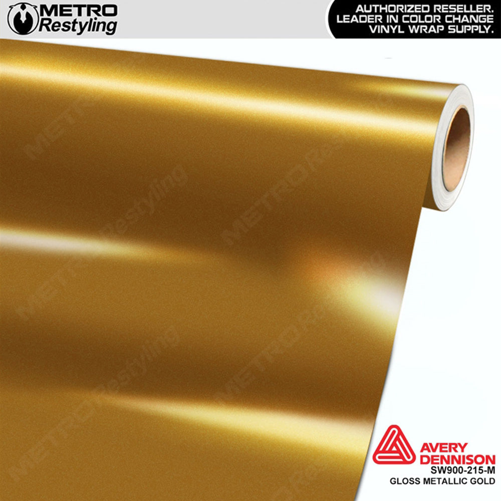 Avery Dennison SW900 Gloss Gold Metallic Vinyl Wrap