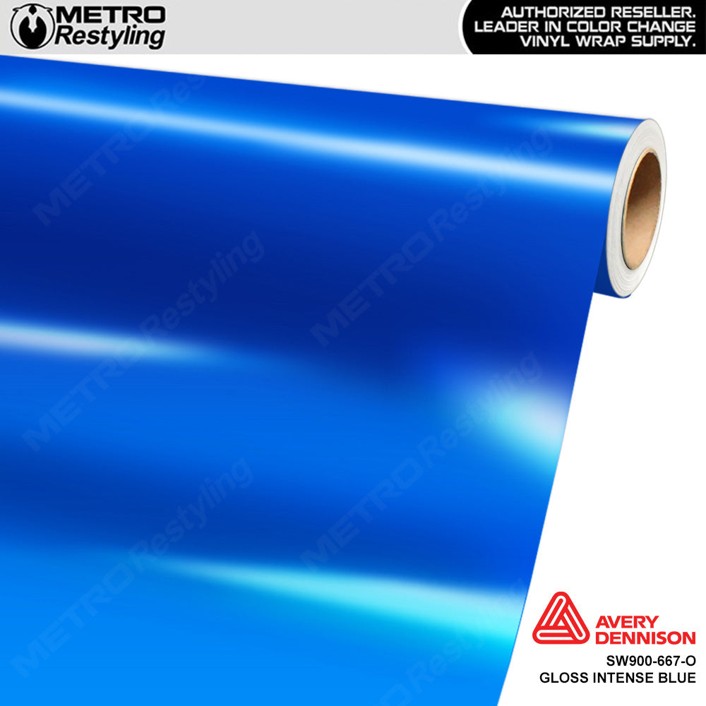 Avery Dennison SW900 Gloss Intense Blue Vinyl Wrap