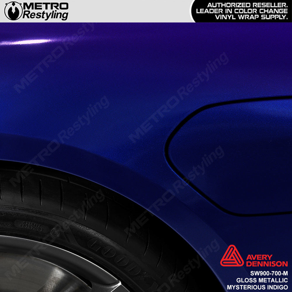 Avery Dennison SW900 Gloss Mysterious Indigo Metallic Vinyl Wrap