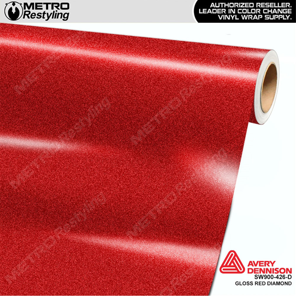 Avery Dennison SW900 Gloss Red Diamond Vinyl Wrap