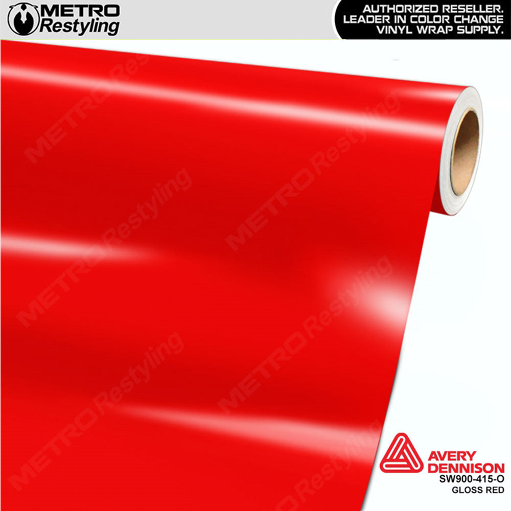 Avery Dennison SW900 Gloss Red Vinyl Wrap 