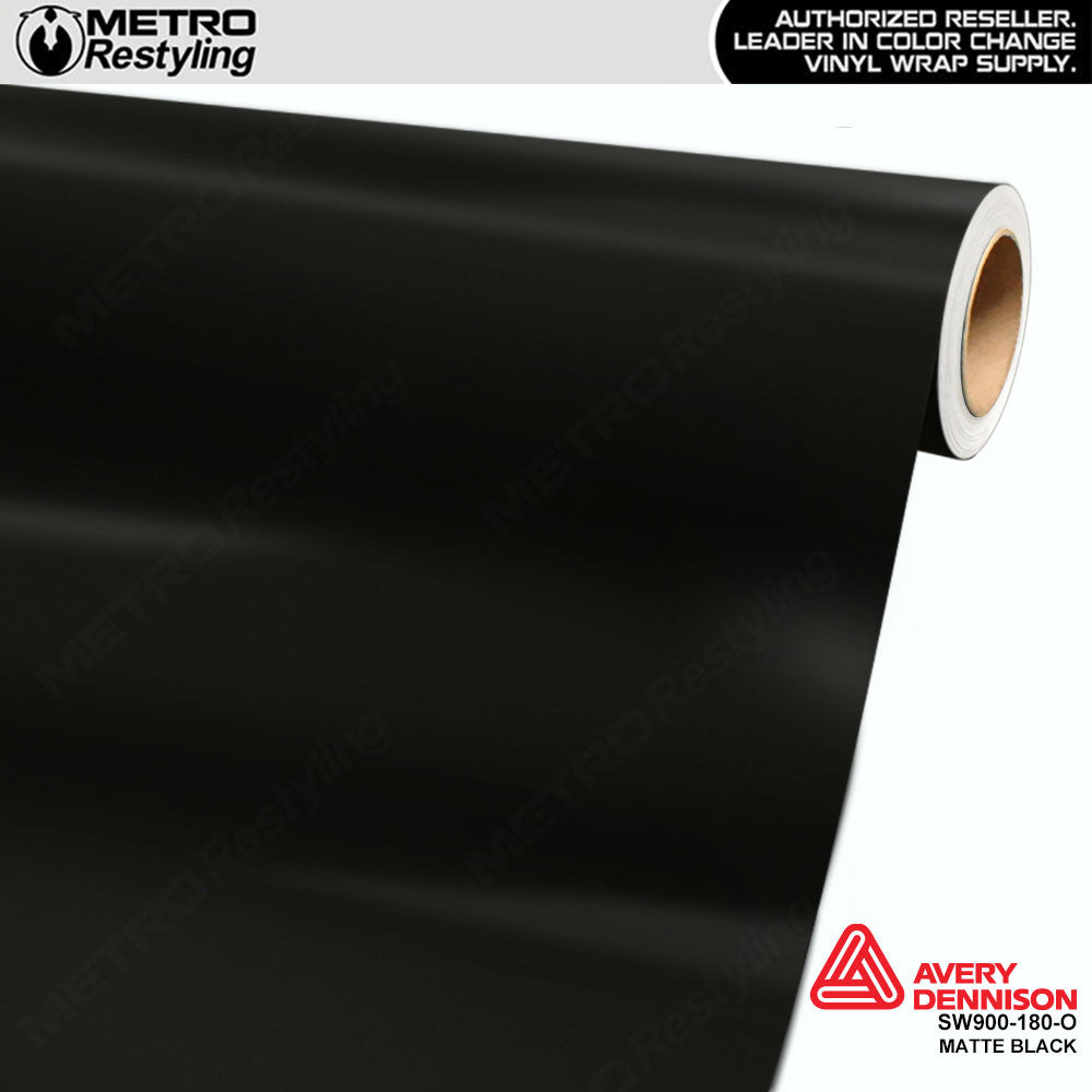 Avery Dennison SW900 Matte Black Vinyl Wrap | SW900-180-O