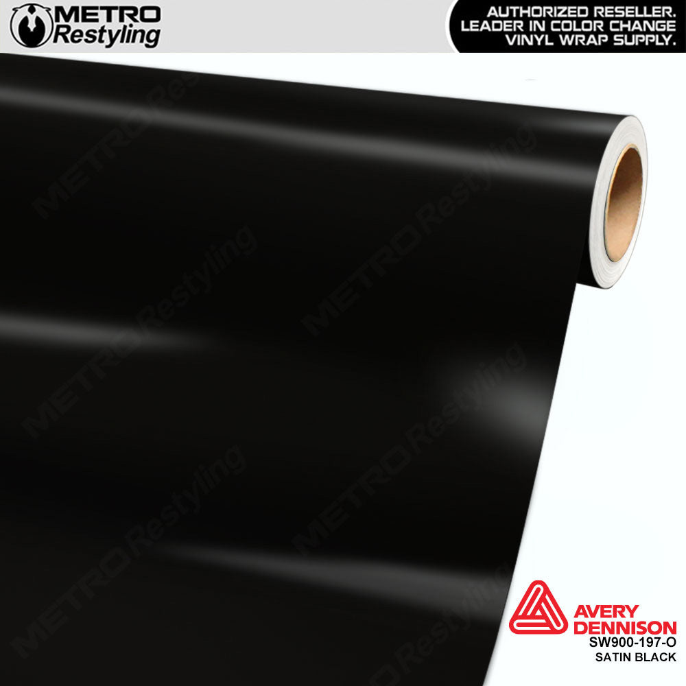 Avery Dennison SW900 Satin Black Vinyl Wrap