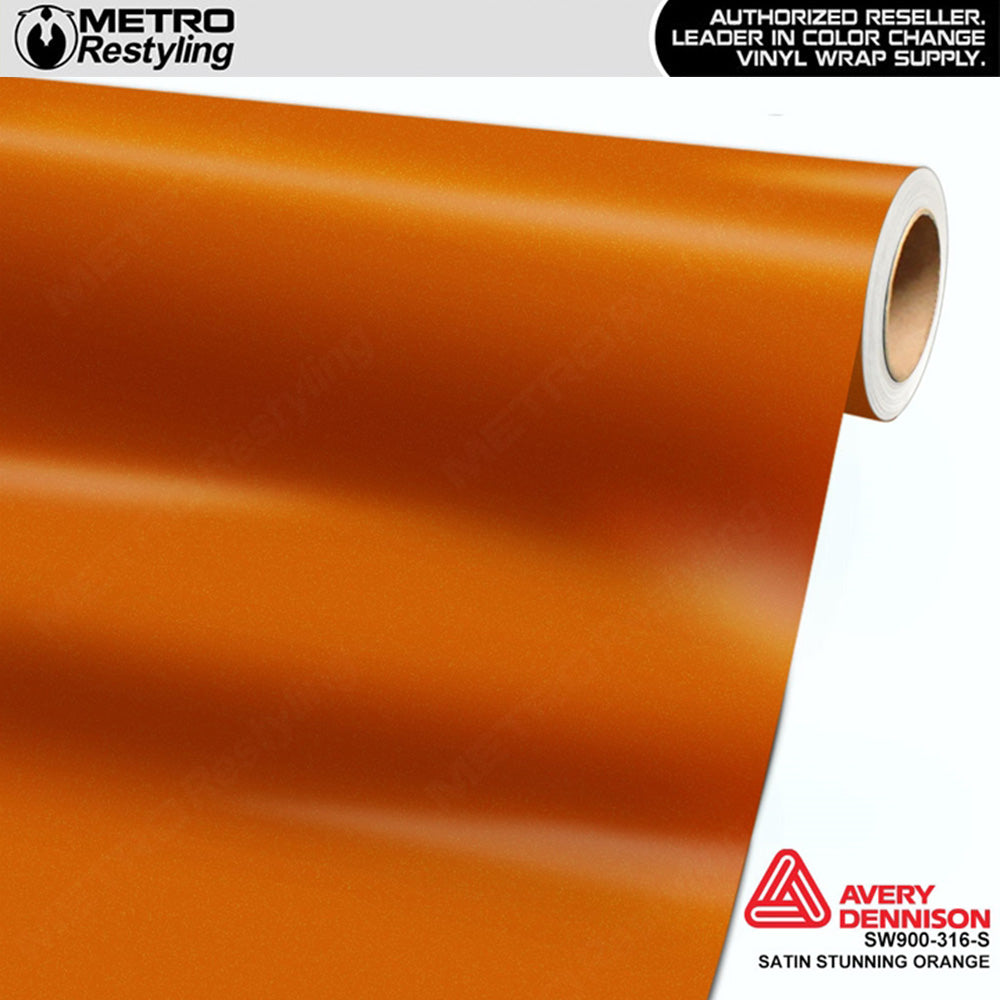 Avery Dennison SW900 Satin Stunning Orange Vinyl Wrap