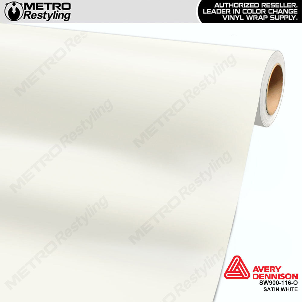 Avery Dennison SW900 Satin White Vinyl Wrap