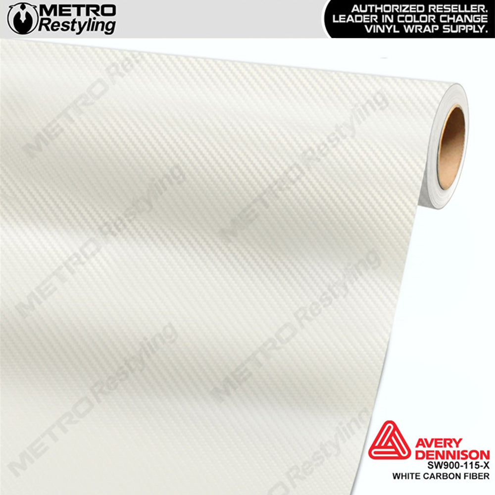 Avery Dennison SW900 White Carbon Fiber Vinyl Wrap